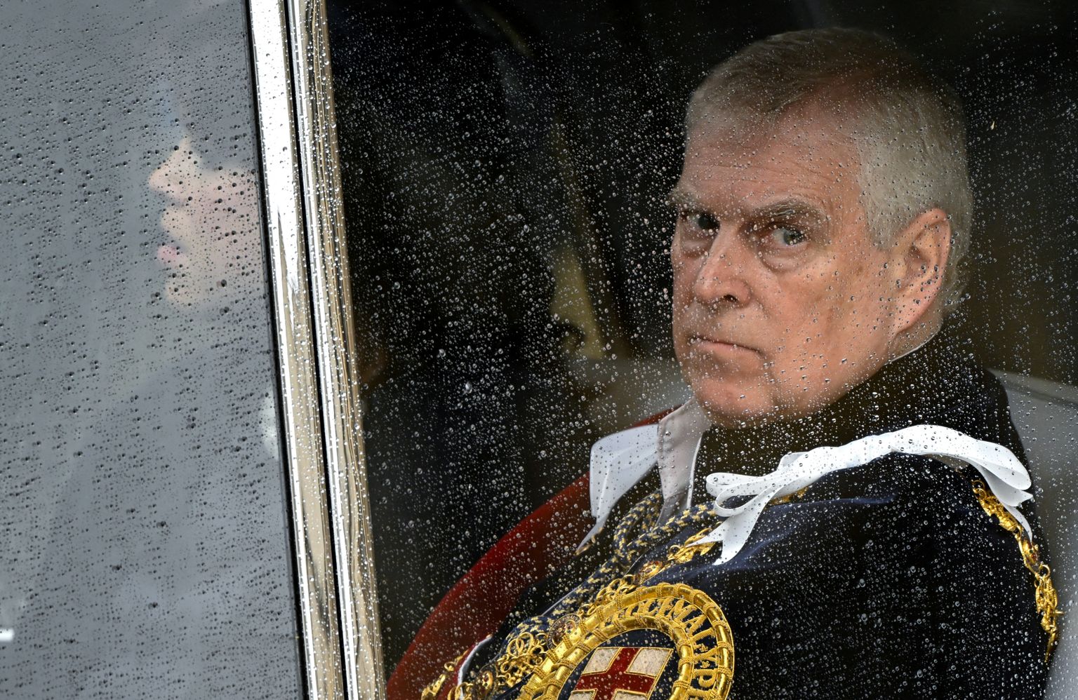 Brirti prints Andrew lahkumas oma venna Charles III kroonimise järgselt 6. mail 2023 Westminster Abbeys