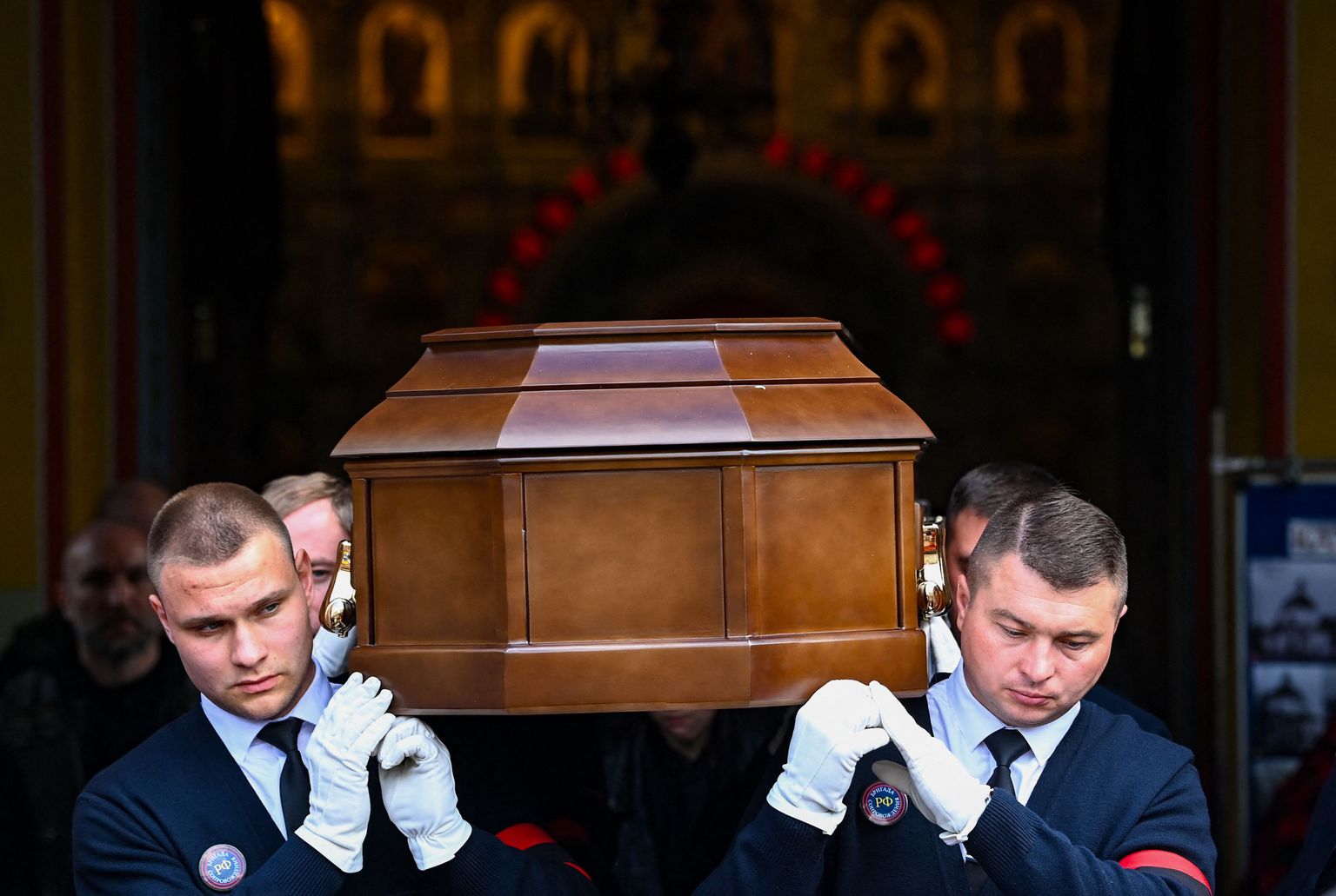 Гроб Вячеслава Зайцева.