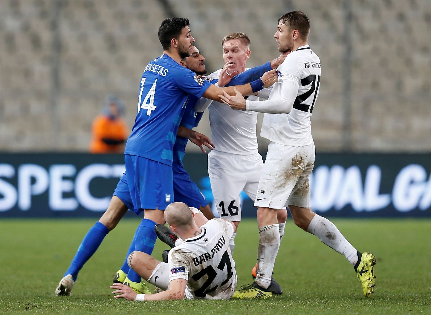 Vahelduseks saavad Eesti ja Kreeka jalgpallurid teineteisest puhata.