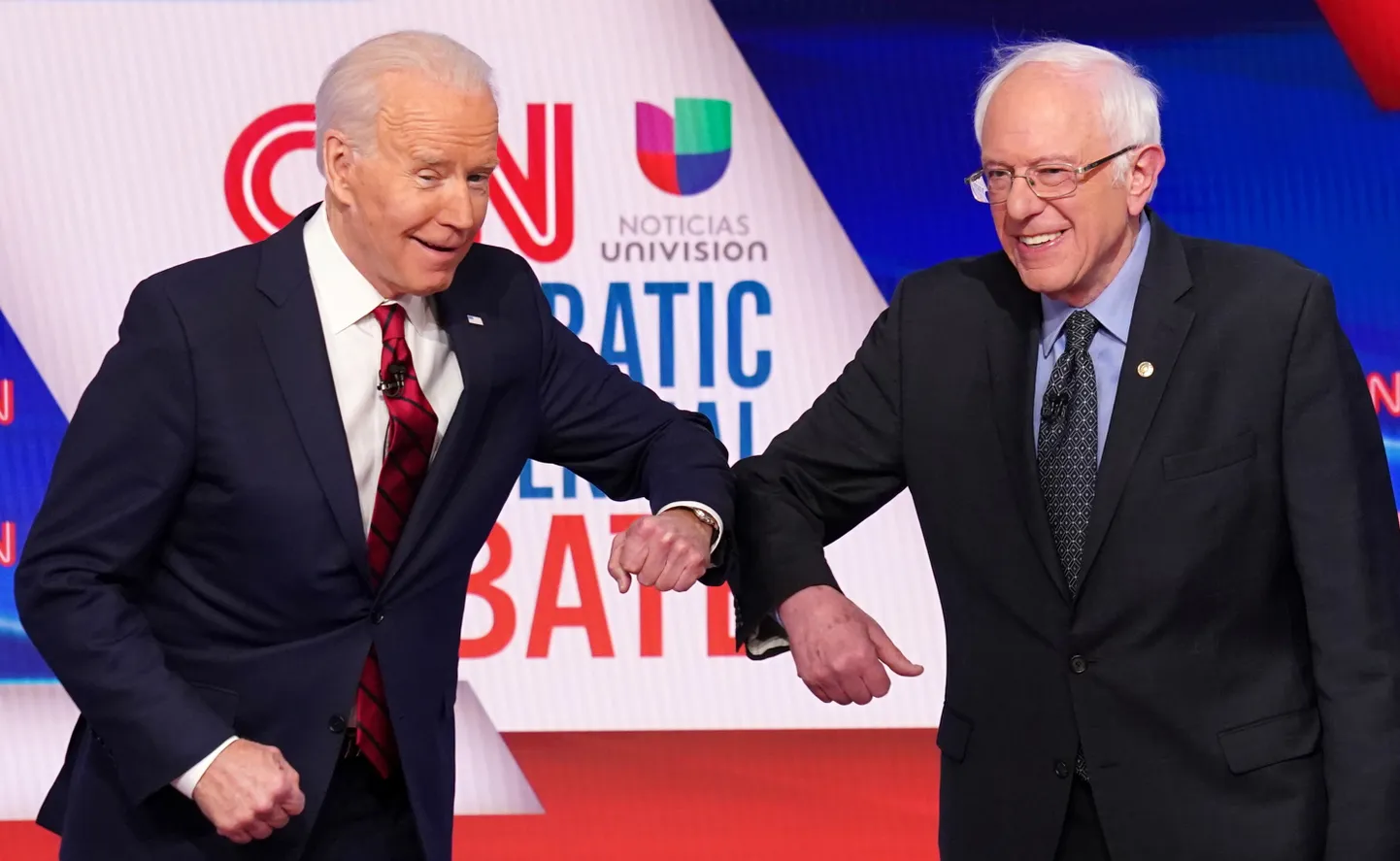 Joe Biden ja Bernie Sanders.