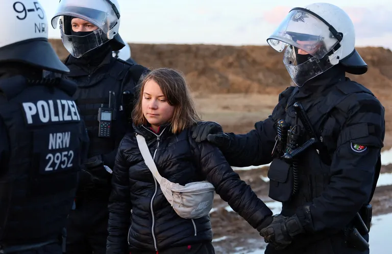Jaanuaris arreteeris kohalik politsei Greta Thunbergi Saksamaal, kus noor naine meeleavaldusel protesteeris.
