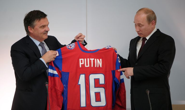 IIHFI president Rene Fasel on Putini truu sõber. 