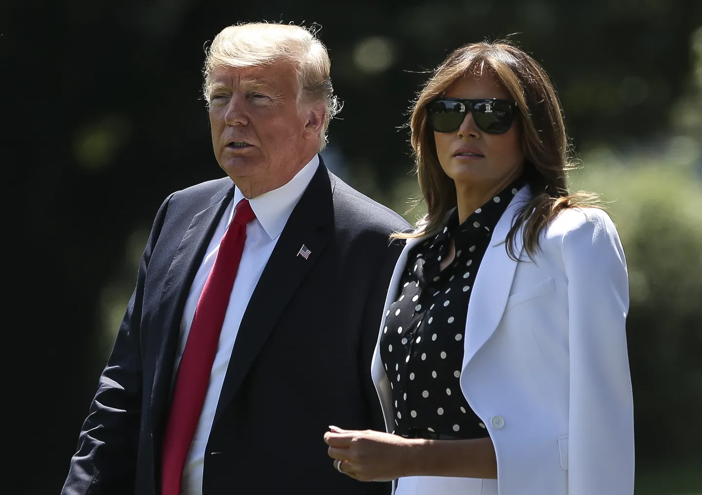 Donald ja Melania Trump  24. augustil