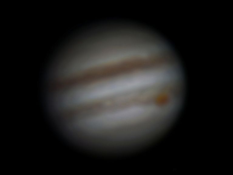 Jupiter 2016. aasta septembris. Pildistatud Tartus Maarjatähe observatooriumis.