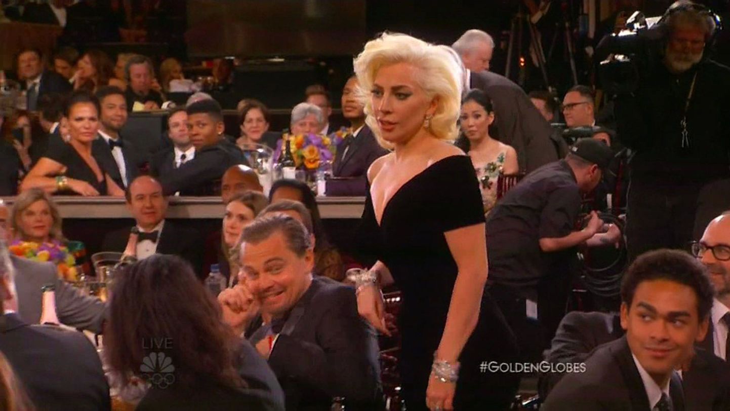 Lady Gaga ja Leonardo DiCaprio põrkasid kokku