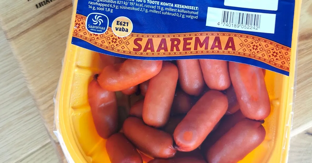TARBIJATE RÕÕMUKS Saaremaa Lihatööstuse viinerid on nüüdseks E-vabad