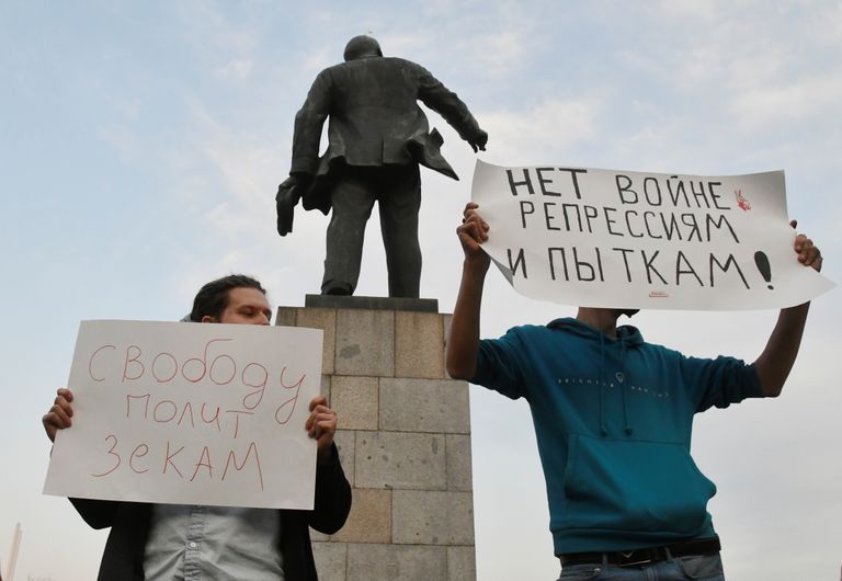 Protests Vladivostokā, Krievijā. 21. aprīlis
