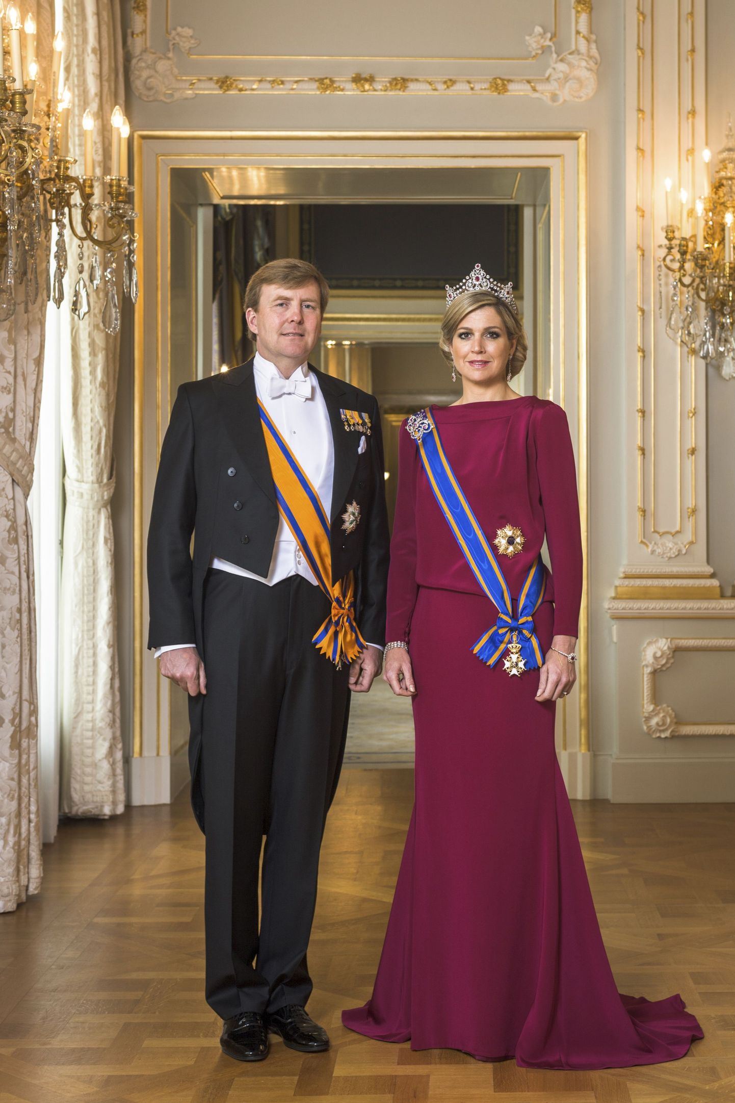 Hollandi kuninga Willem-Alexanderi ja kuninganna Maxima ametlik portree.