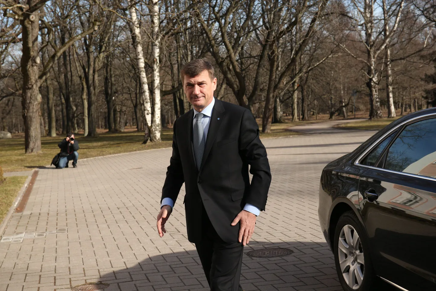Andrus Ansip teel presidendiga kohtumisele.