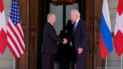 Путин и Байден на саммите в Женеве, 16 июня