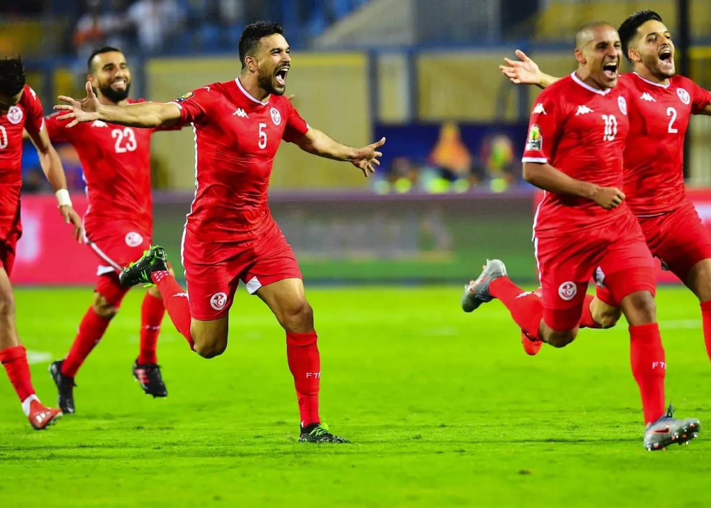 Tuneesia meeskonna mängijad.