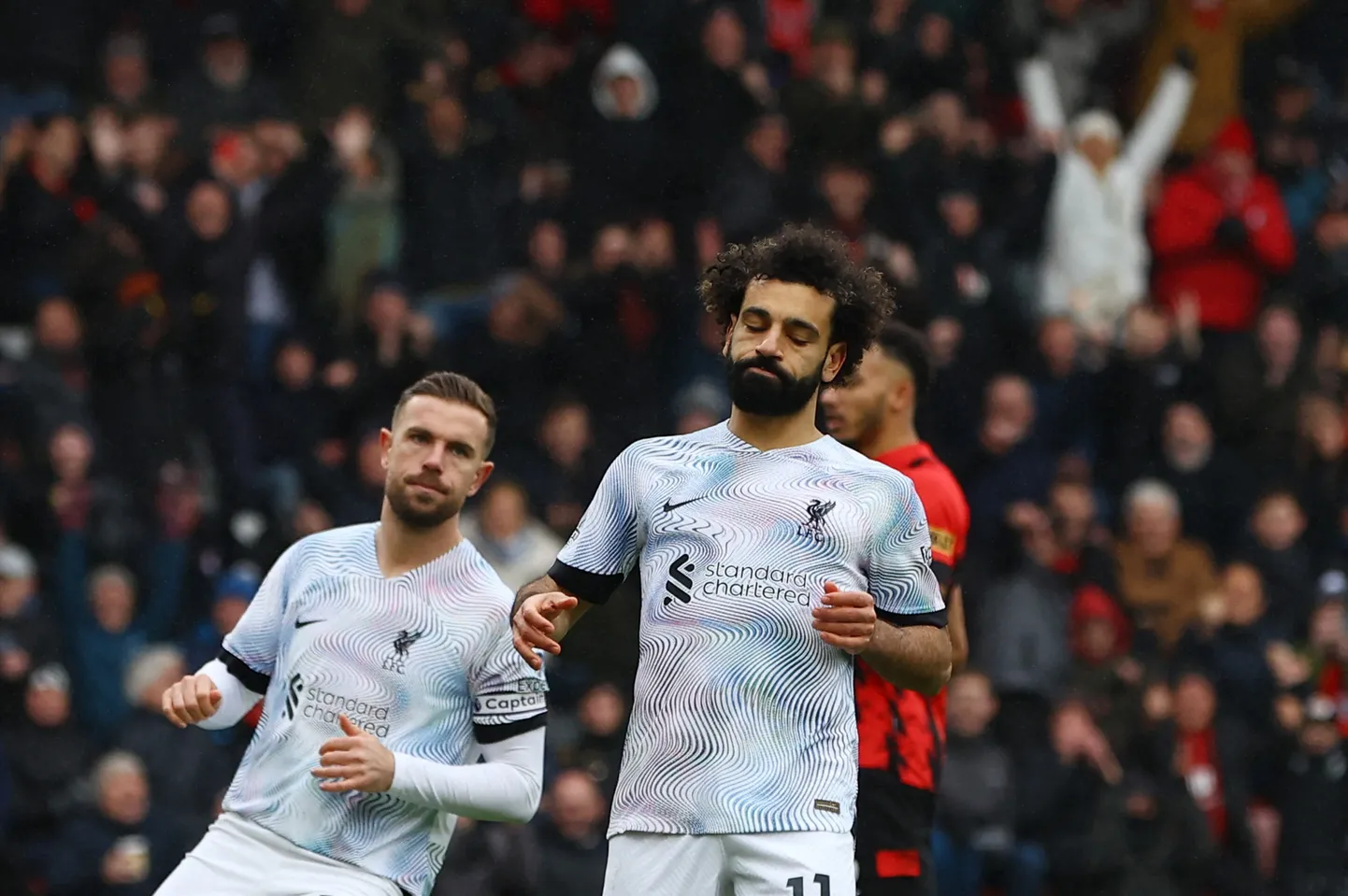Mohamed Salah ja teised Liverpooli ässad lahkusid Bournemouthist noruspäi.
