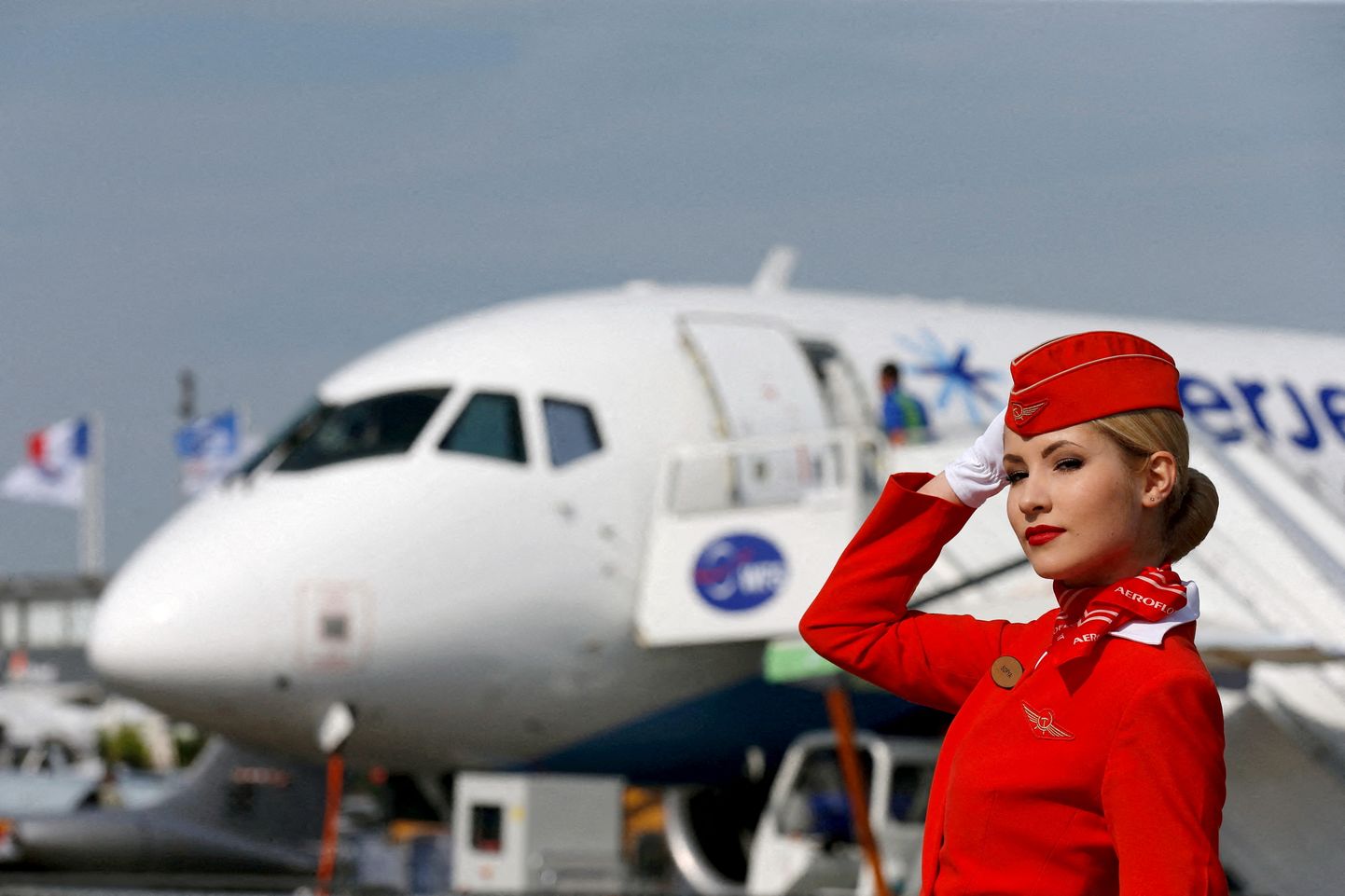Aerofloti stjuardess. Foto on illustratiivne.