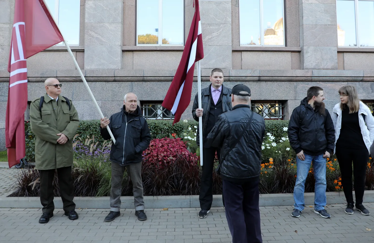 Пикет партии "Национальный союз "Справедливость".