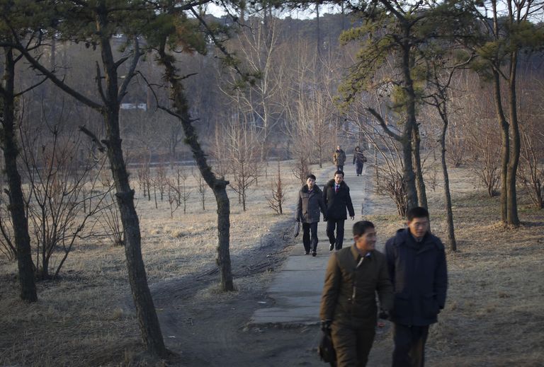 Jalgrada Pyongyangis. Foto: Scanpix