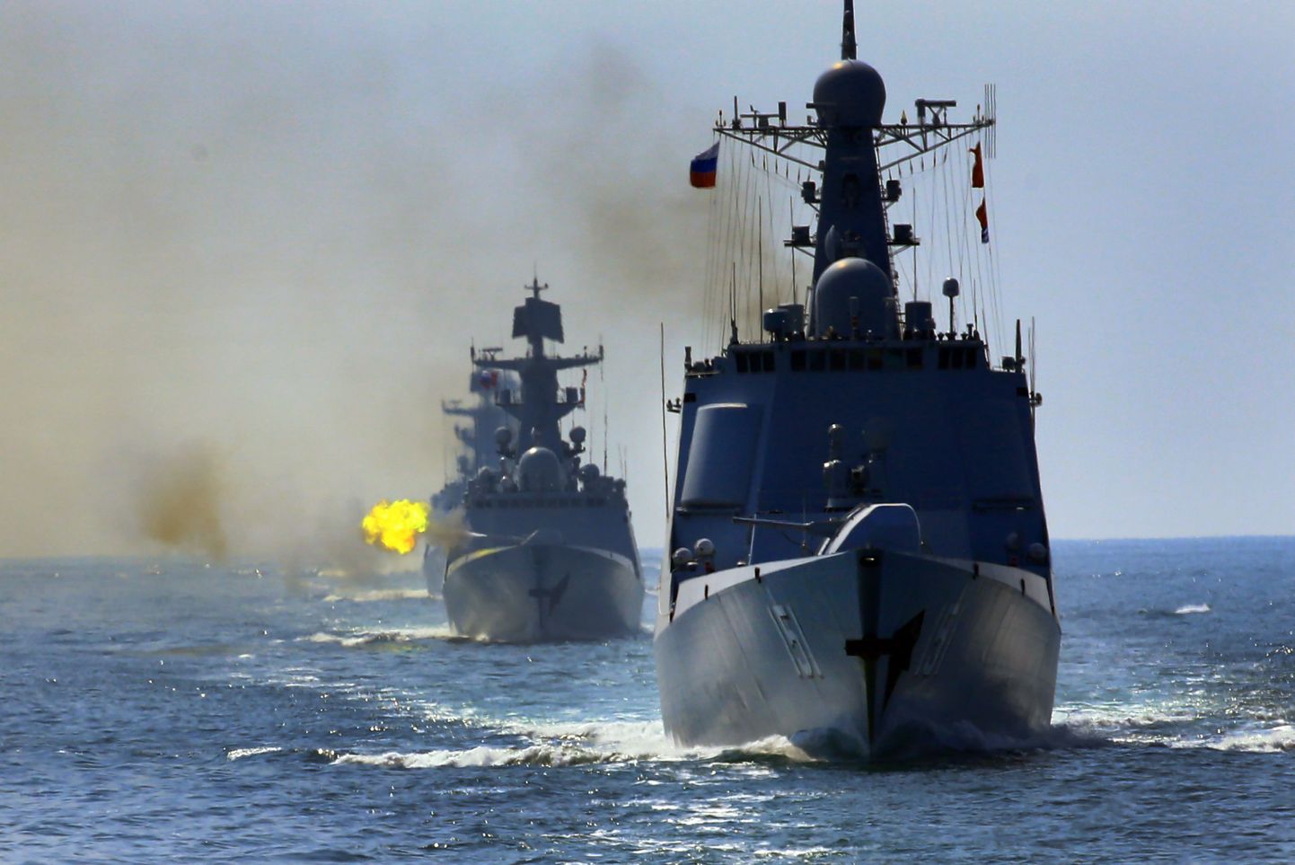 Vene-Hiina ühised mereväeõppused 2016. aastal Lõuna-Hiina merel.