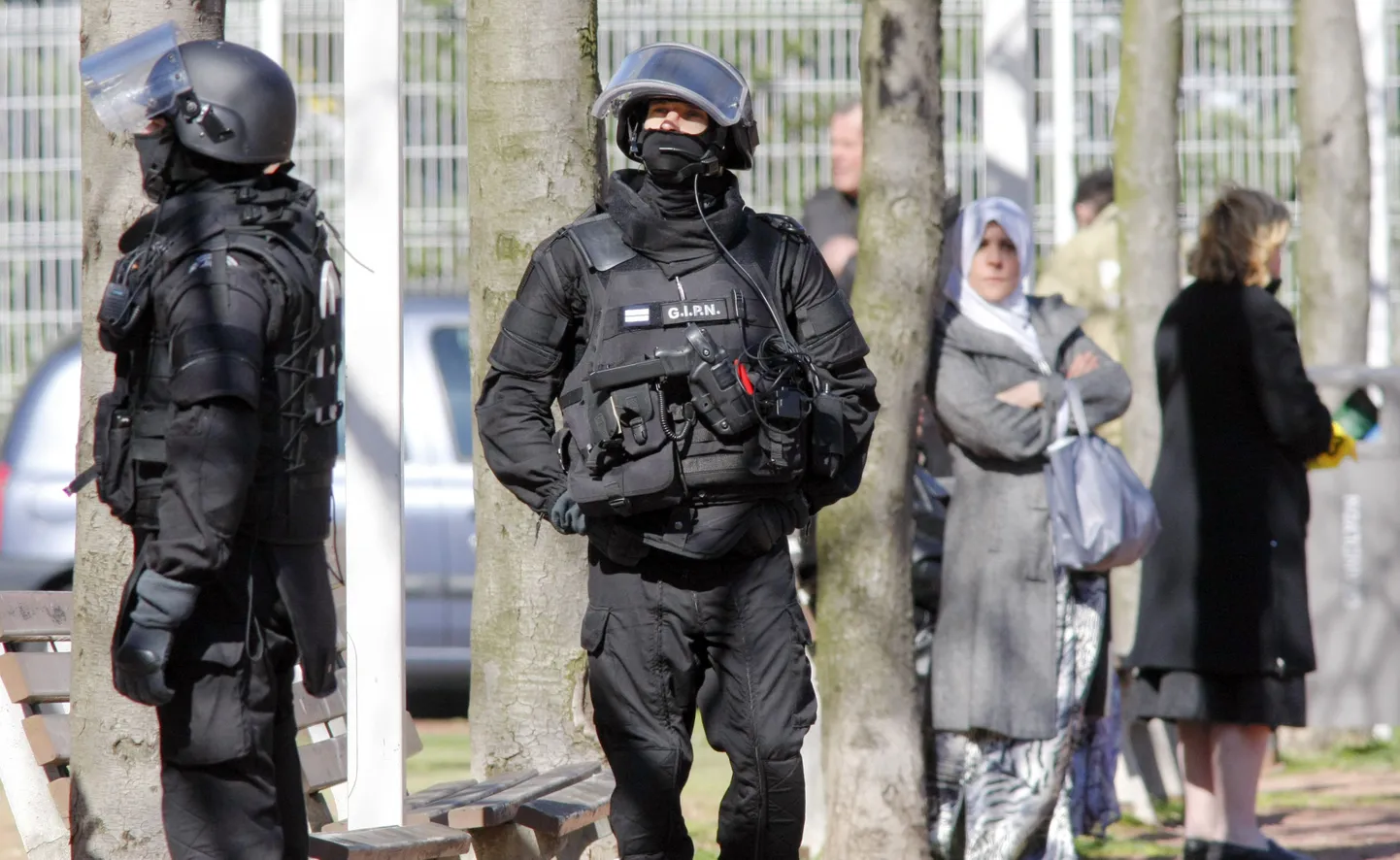 Сотрудники французского спецподразделения GIGN.