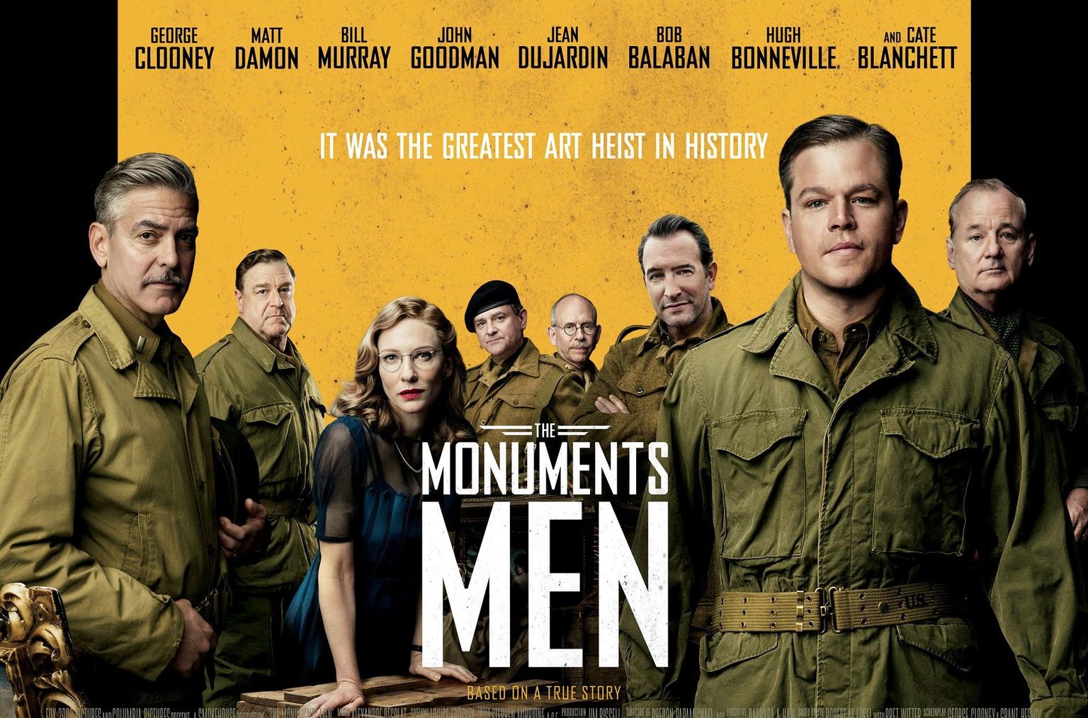 Filmi «The Monuments Men» reklaamplakat