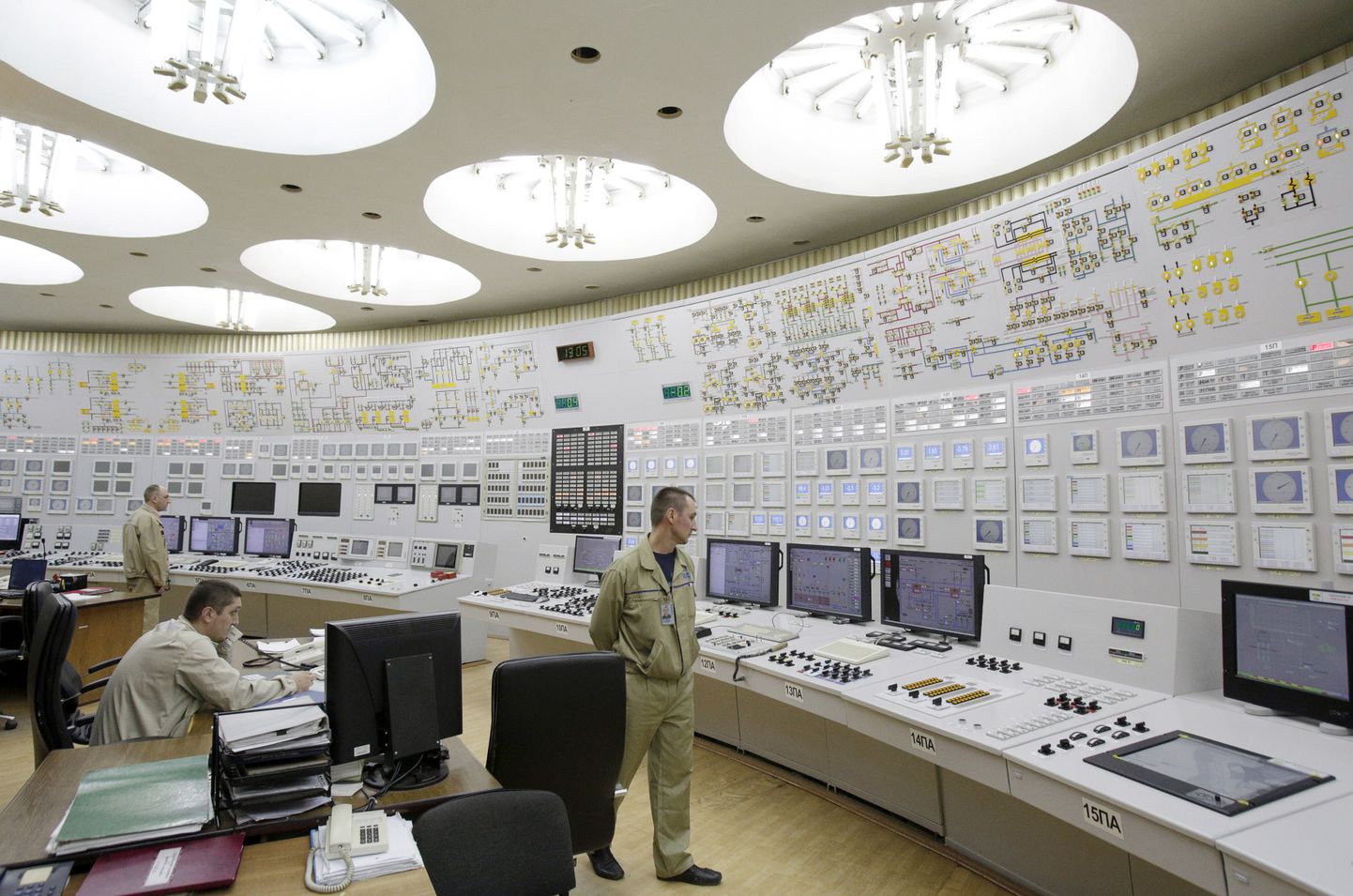 Lõuna-Ukraina Tuumajaama kontrollruum.