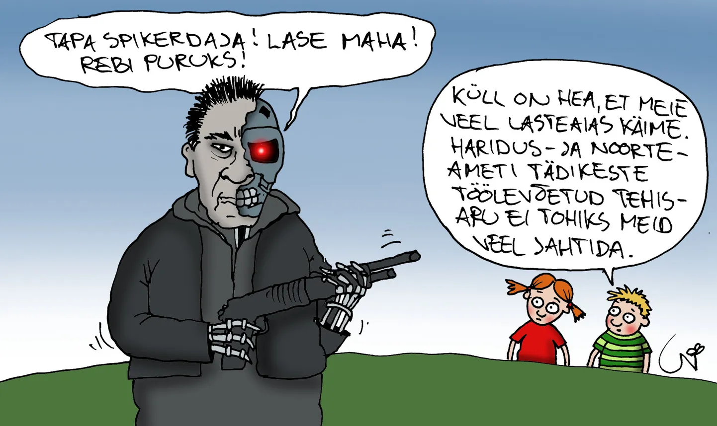 Urmas Nemvalts joonistab.