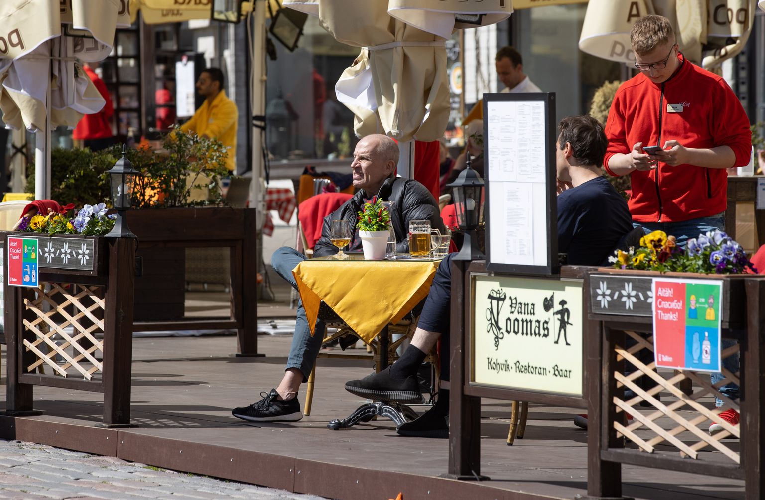 Tallinna vanalinn ja Raekoja plats olid tänavu kevadel ja suvel turistidest harjumatult tühjad.