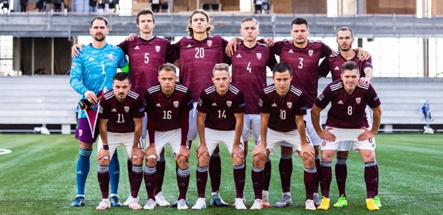 Футболисты сборной Латвии