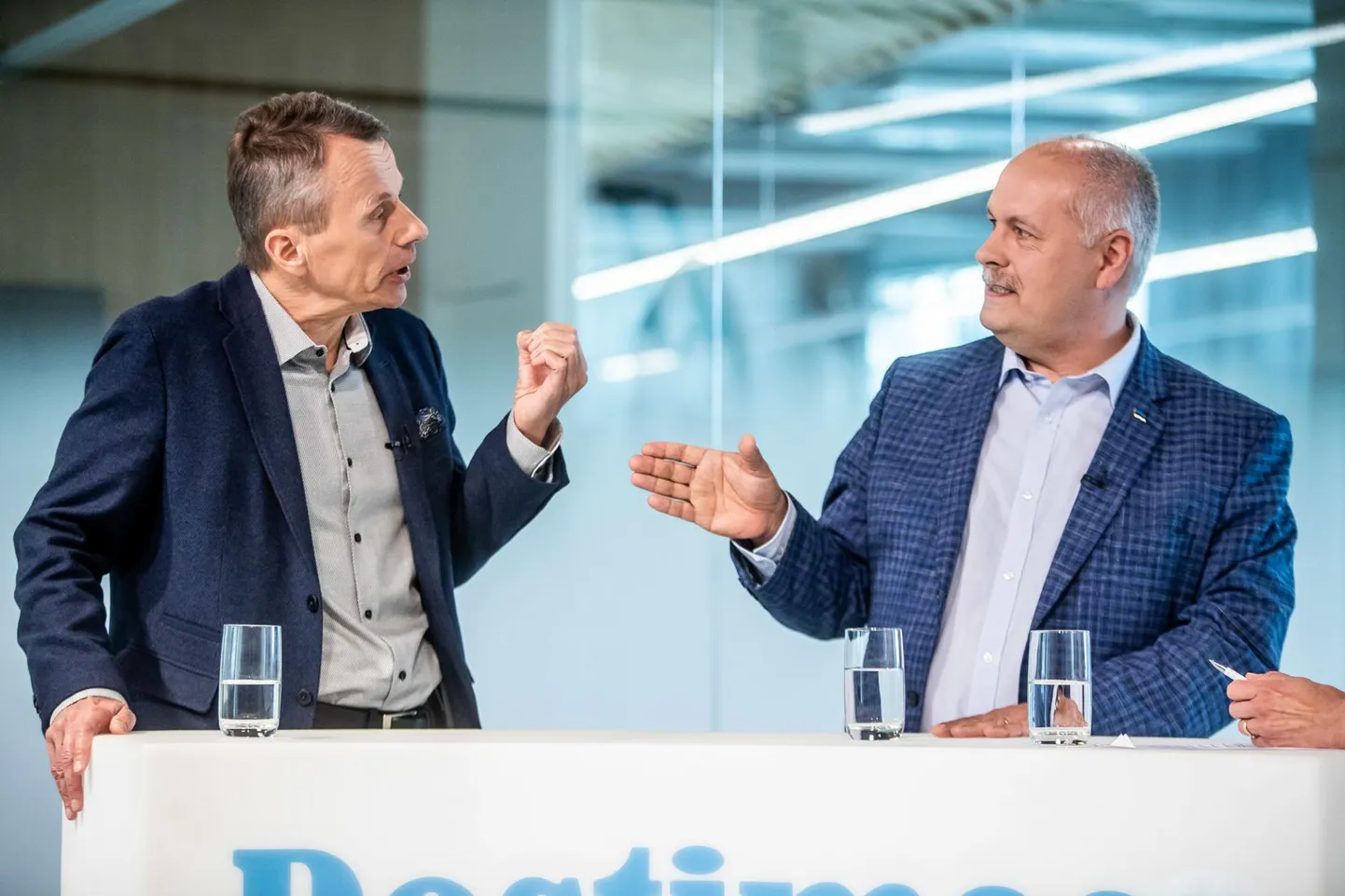 «Otse Postimehest»: Jürgen Ligi ja Henn Põlluaas.