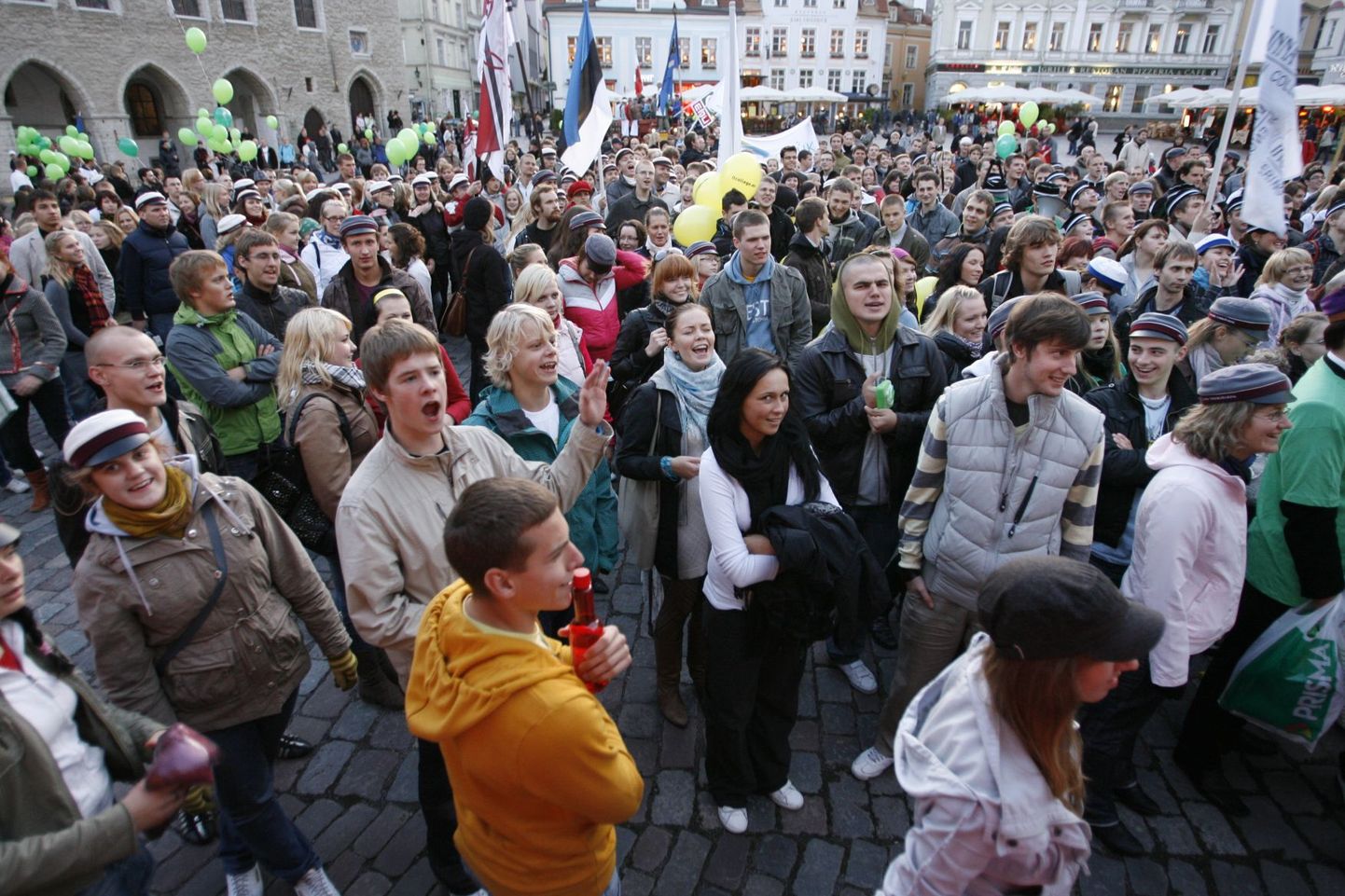 Tallinna tudengite sügispäevade traditsiooniline rongkäik möödunud aastal.