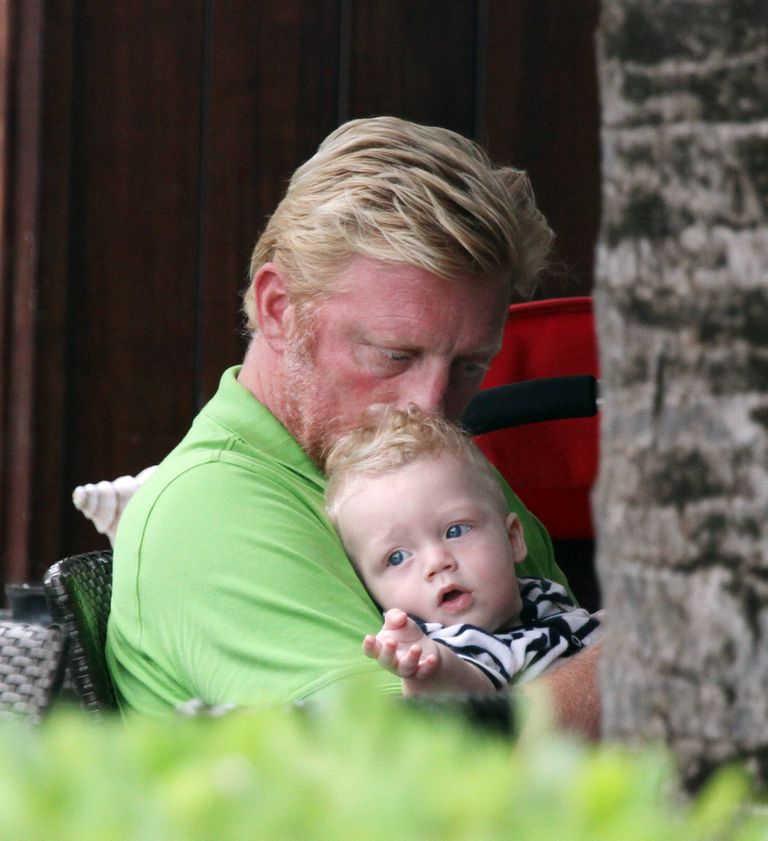 Boris Becker ja ta poeg Amadeus Benedict Edley Luis Becker