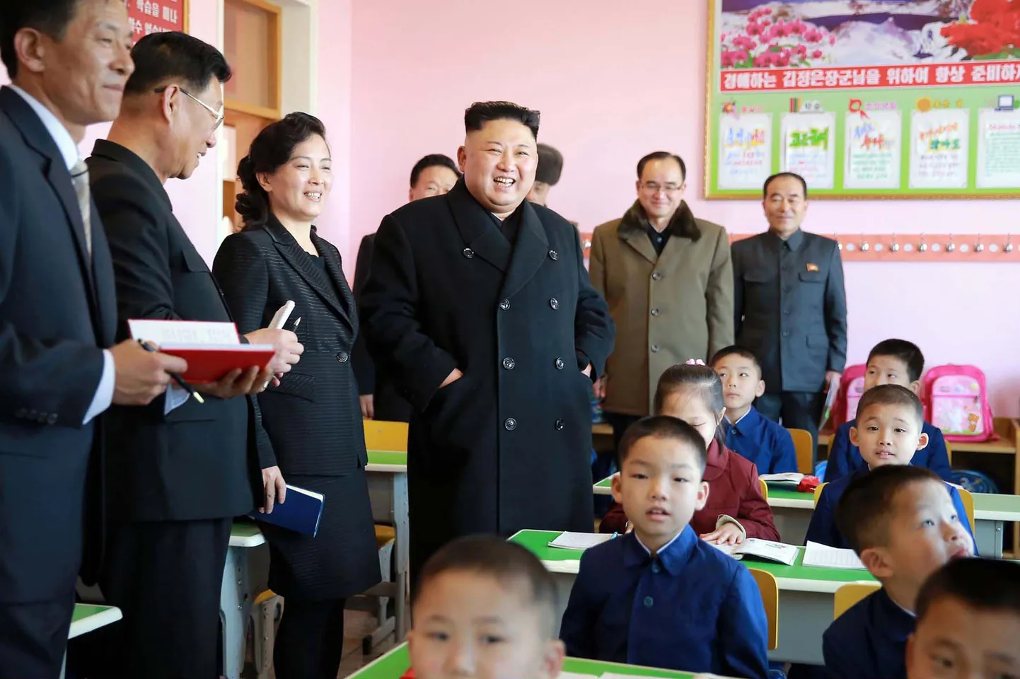 Kim Jong-Un pealinna algkoolis. Foto on illustratiivne.
