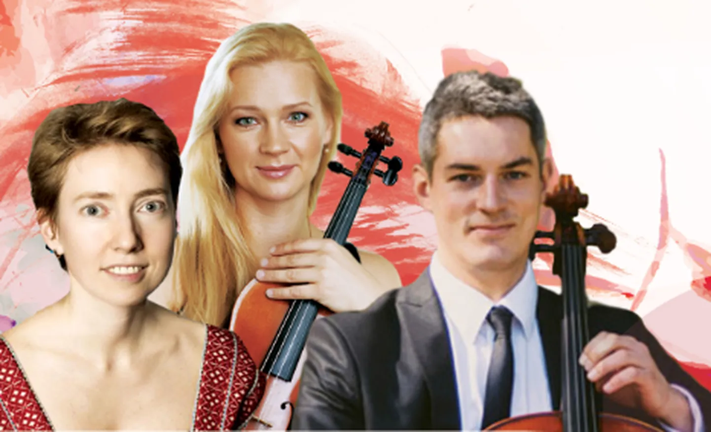 Trios mängivad Irina Zahharenkova (vasakult), Sigrid Kuulmann-Martin ja Andreas Lend.