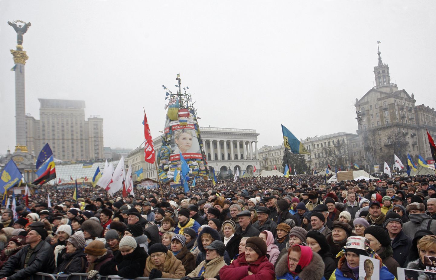 Kümnes euromaidan Kiievis 9. veebruaril.