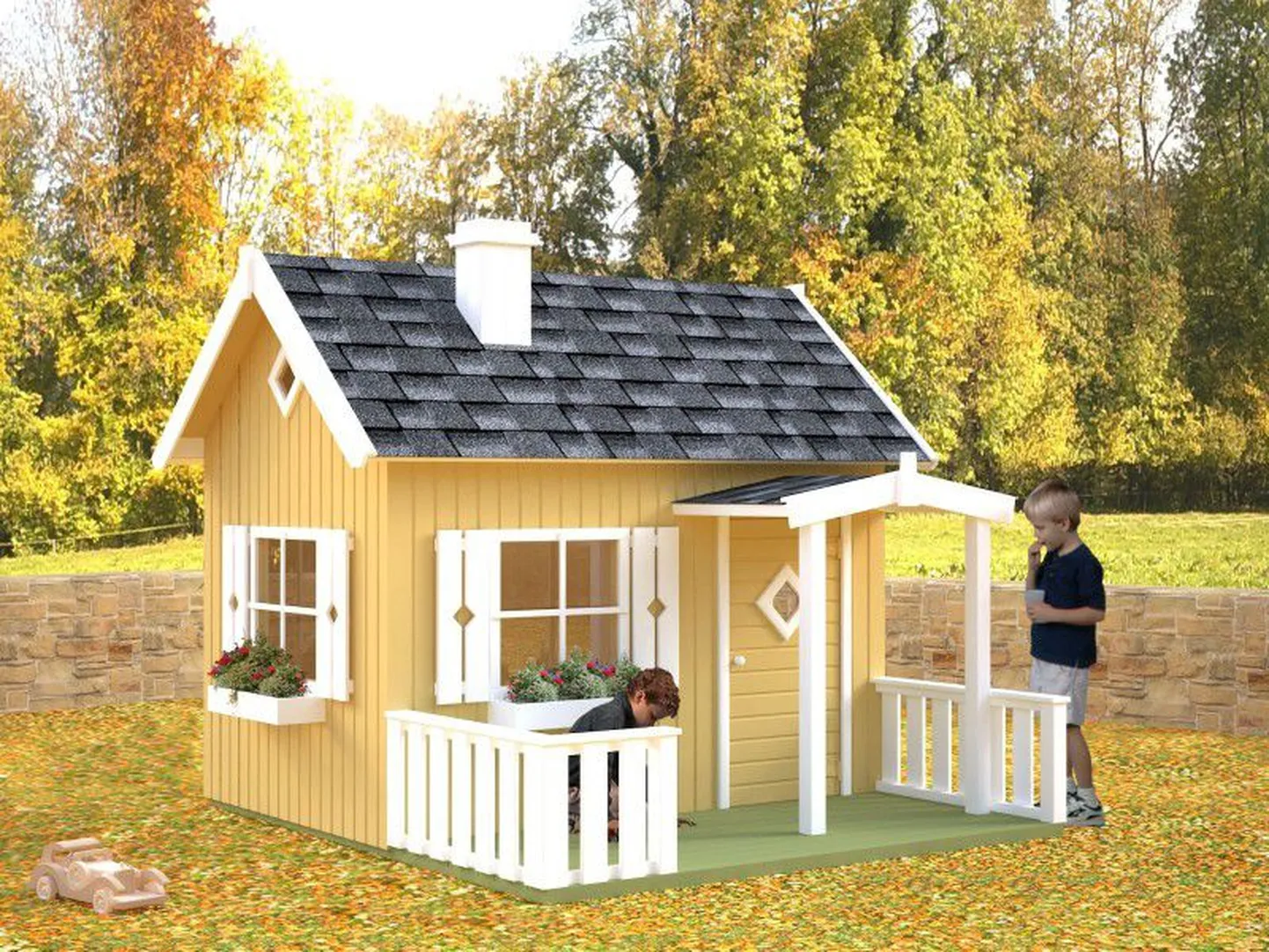 Mängumaja meeldib kõigile lastele.
