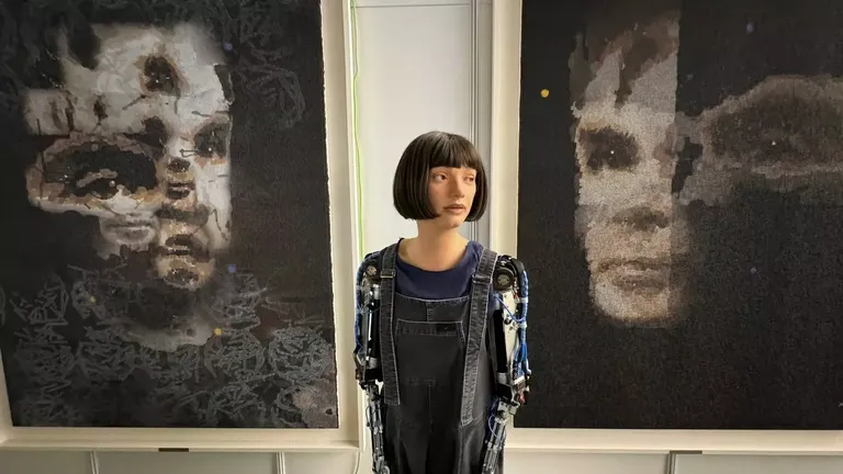 Humanoidrobot Ai-Da loodud teos nimega A.I. God müüdi oksjonil rekordilise 1,3 miljoni dollari eest.
