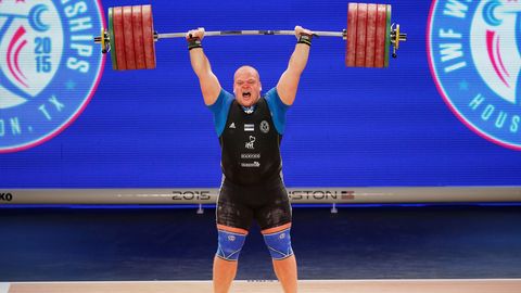 Эстонский тяжелоатлет Март Сейм завоевал малую серебряную медаль на ЧЕ