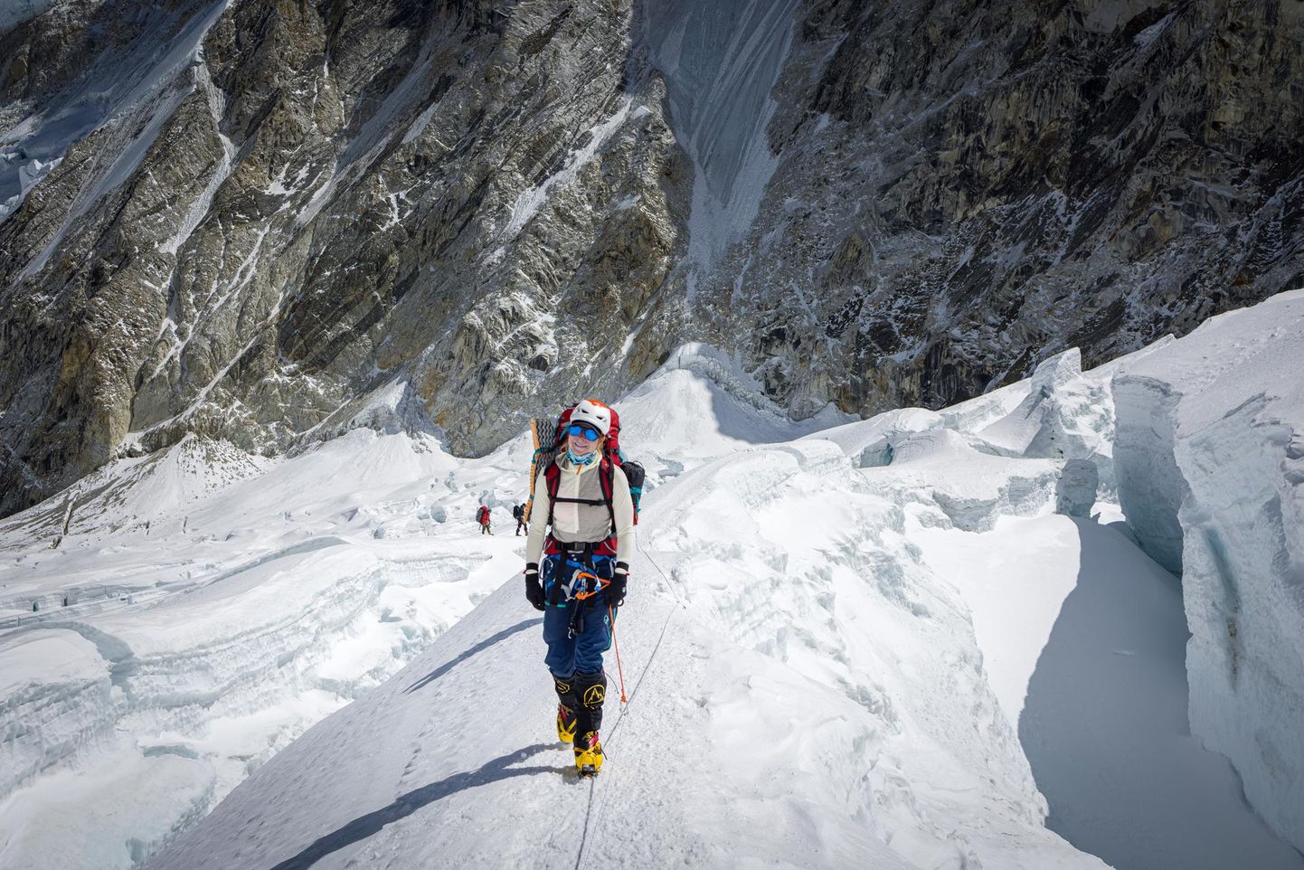 Krisli Melesk reached the summit of the world’s tallest mountain, the 8.848,86 meter Mount Everest.
