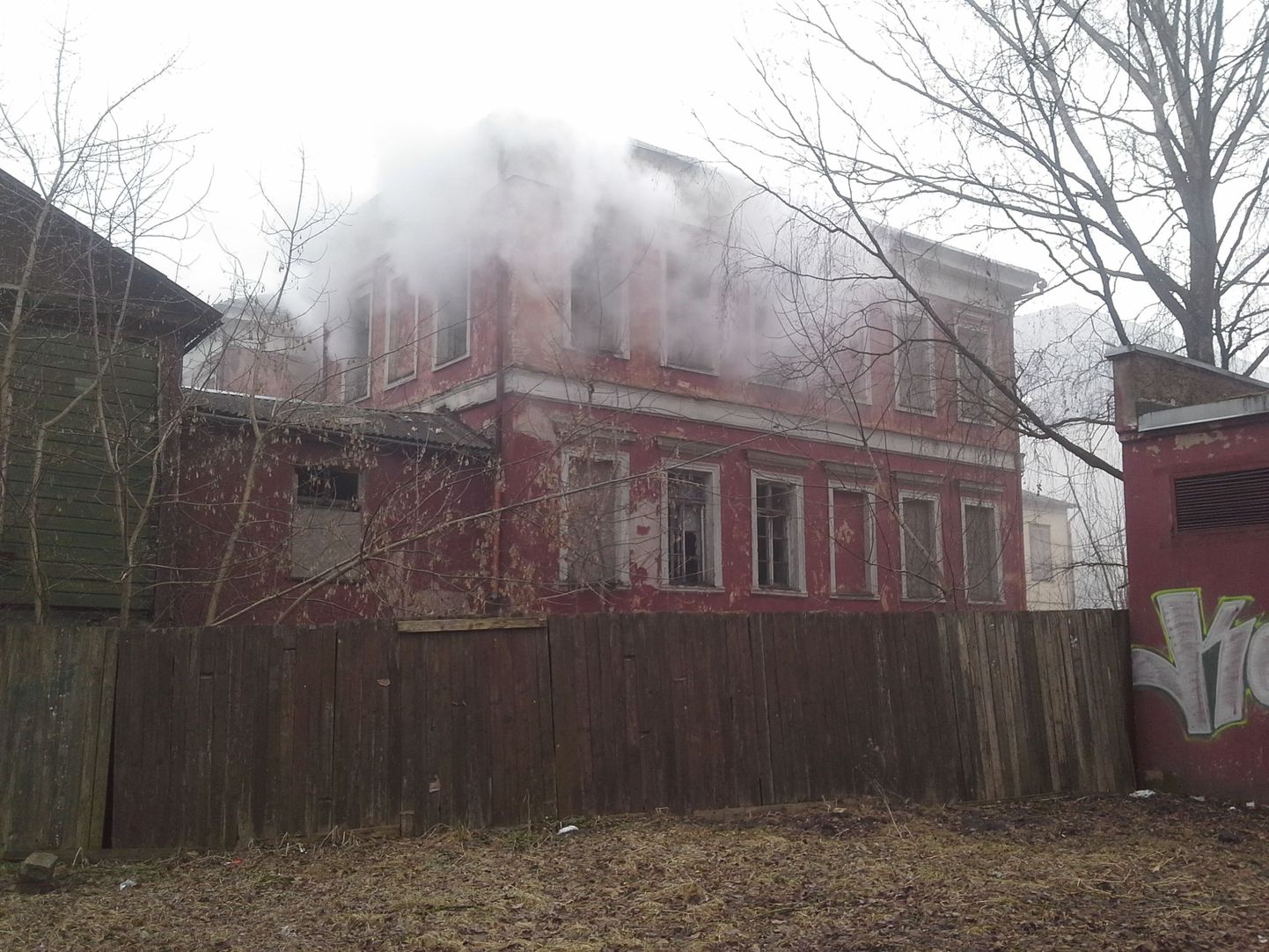 Бывшее здание ветеринаной школы в Тарту горело уже, как минимум, во второй раз.