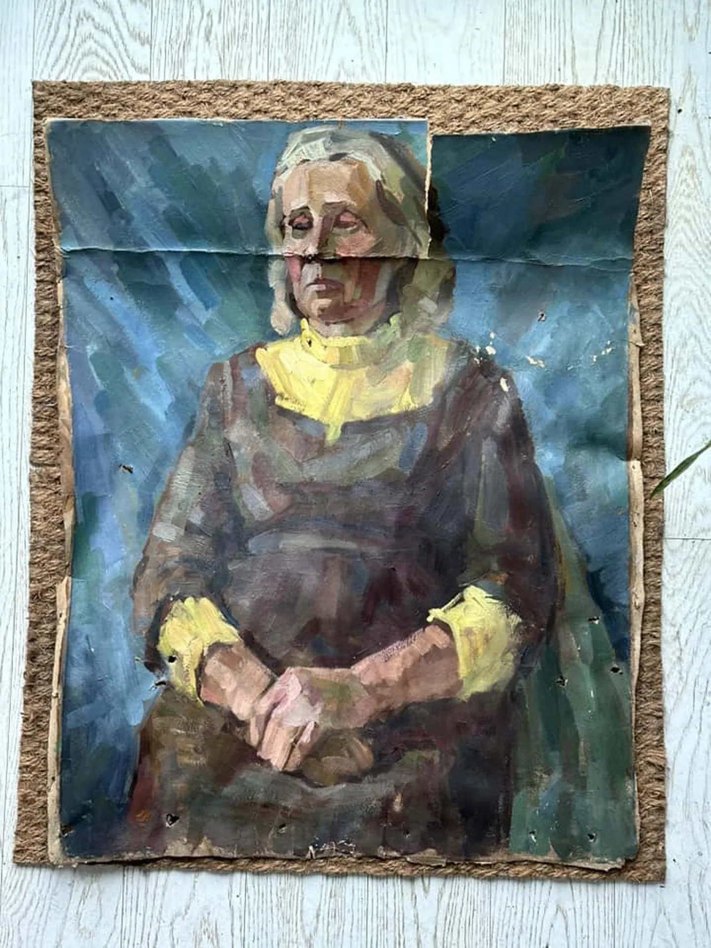 Maal, mida kasutati tuuletõkkena. Autor teadmata.