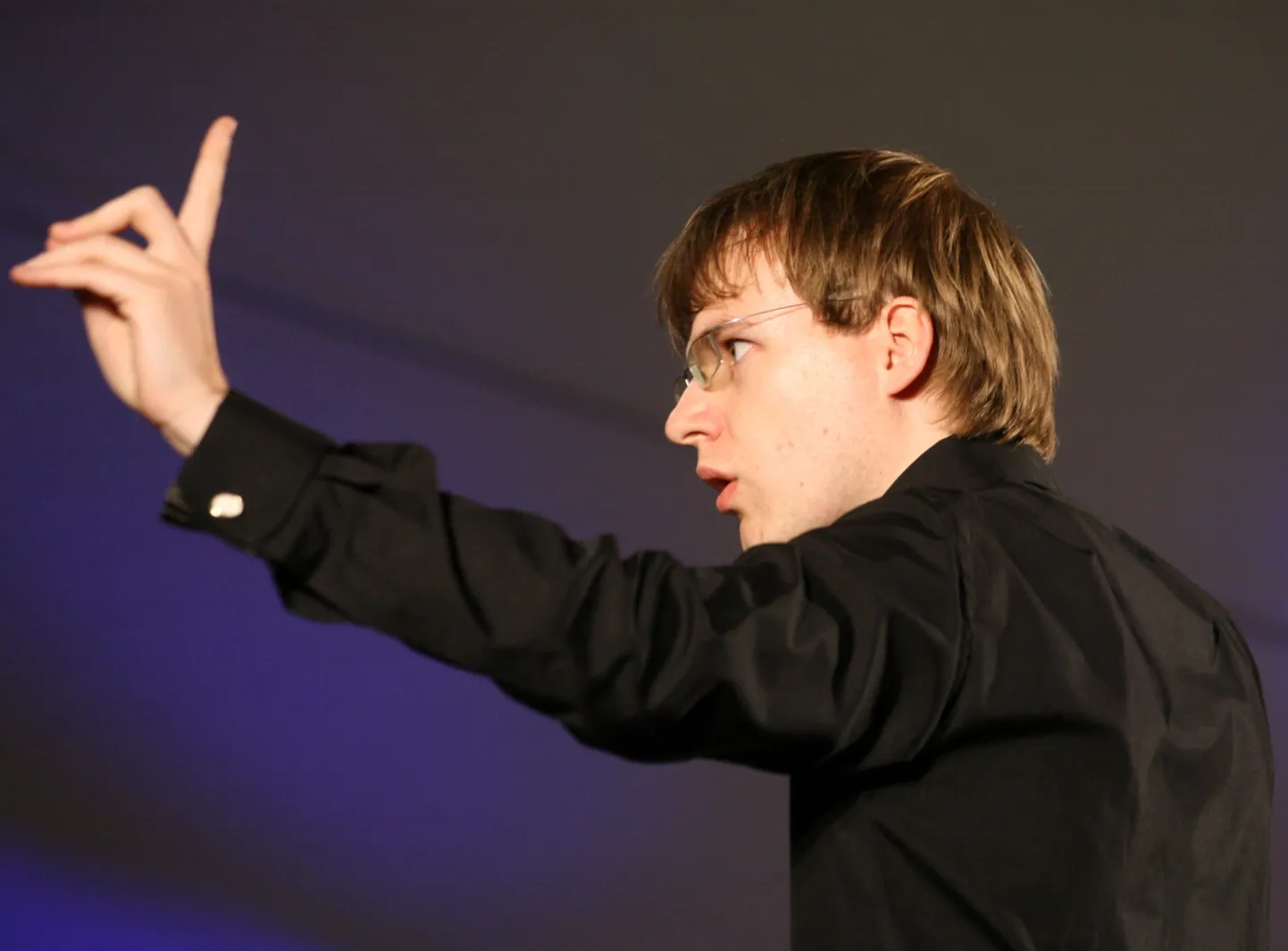 Dirigent Risto Joost.