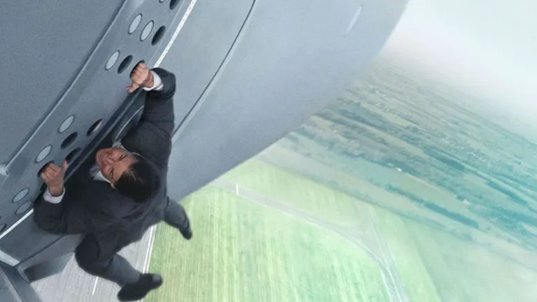 Kaader filmist «Mission Impossible: Rogue Nation». Pildil Tom Cruise