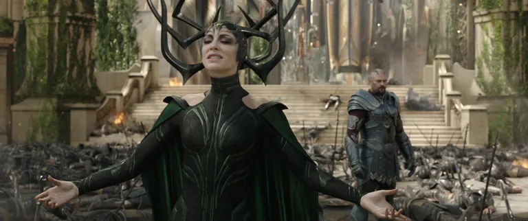«Thor. Ragnarök». Cate Blanchett surmajumalannana.