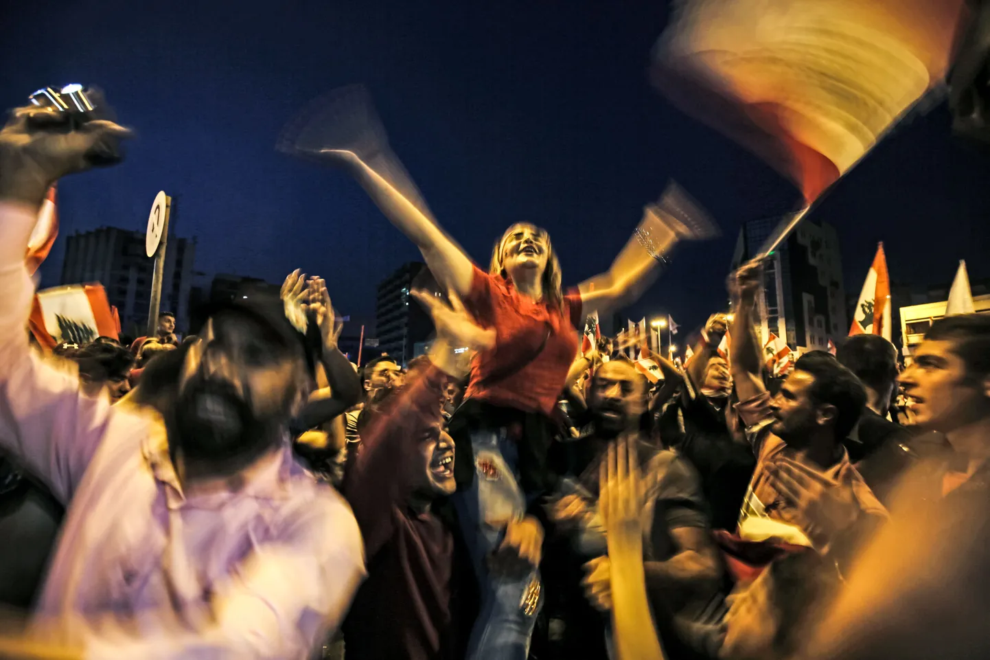 Meeleavaldajad Tripoli tänavatel.