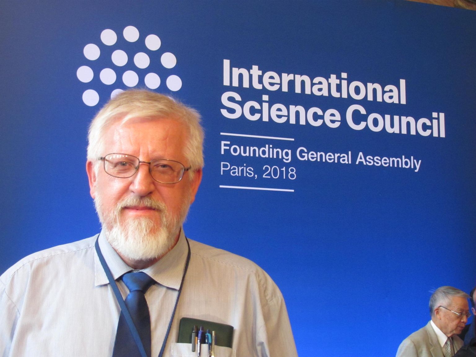 Tarmo Soomere Rahvusvahelise Teadusnõukogu asutamisel Pariisis.