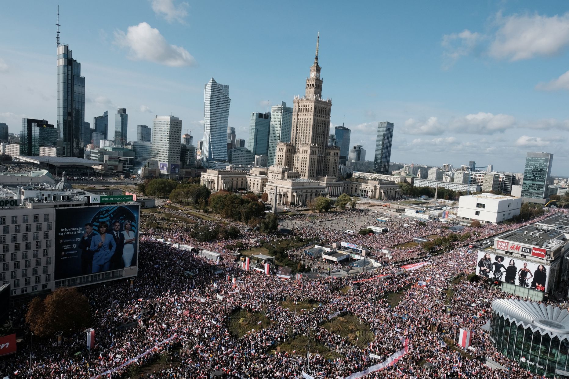 Марш протеста в Варшаве