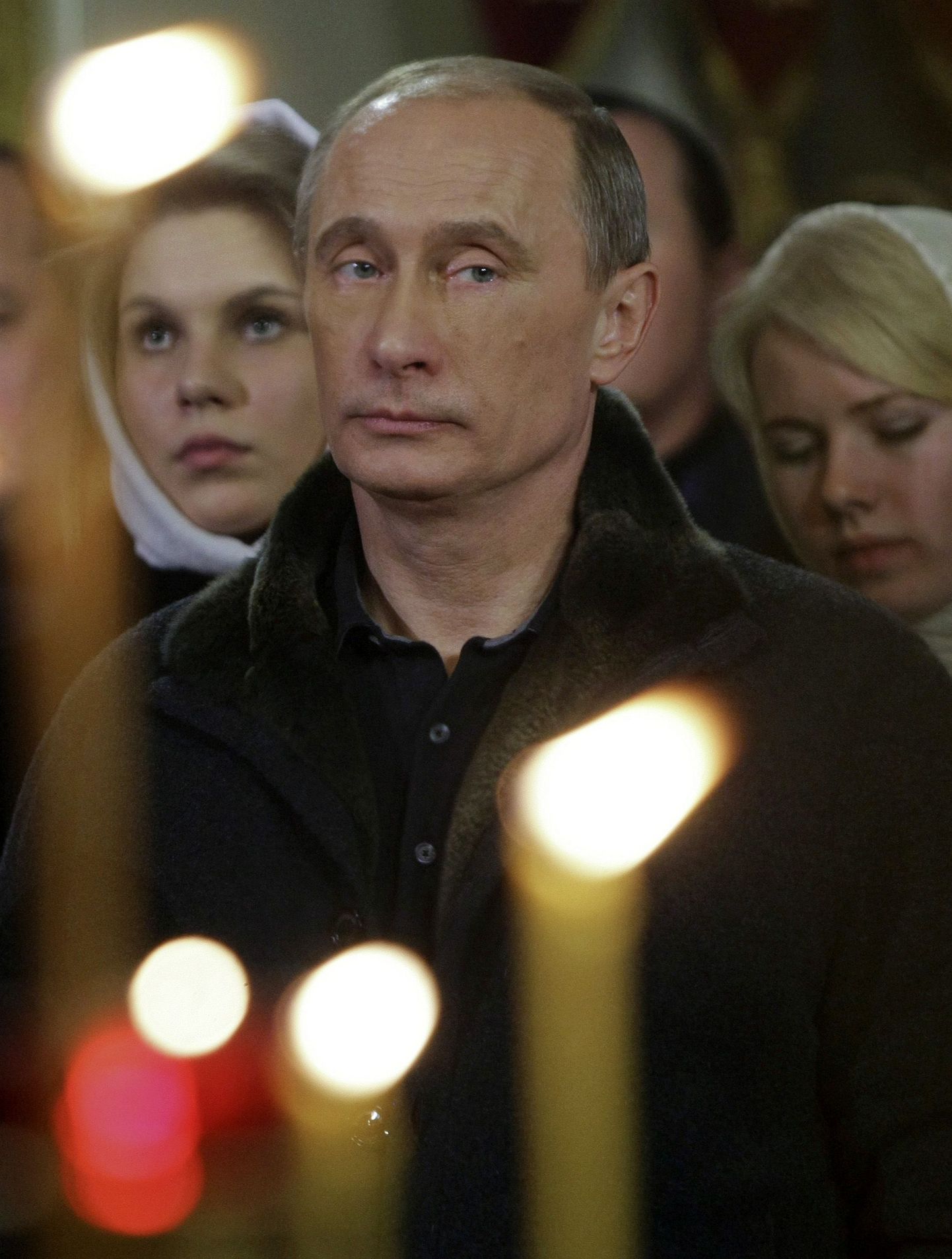 Владимир Путин в храме. Иллюстративное фото.