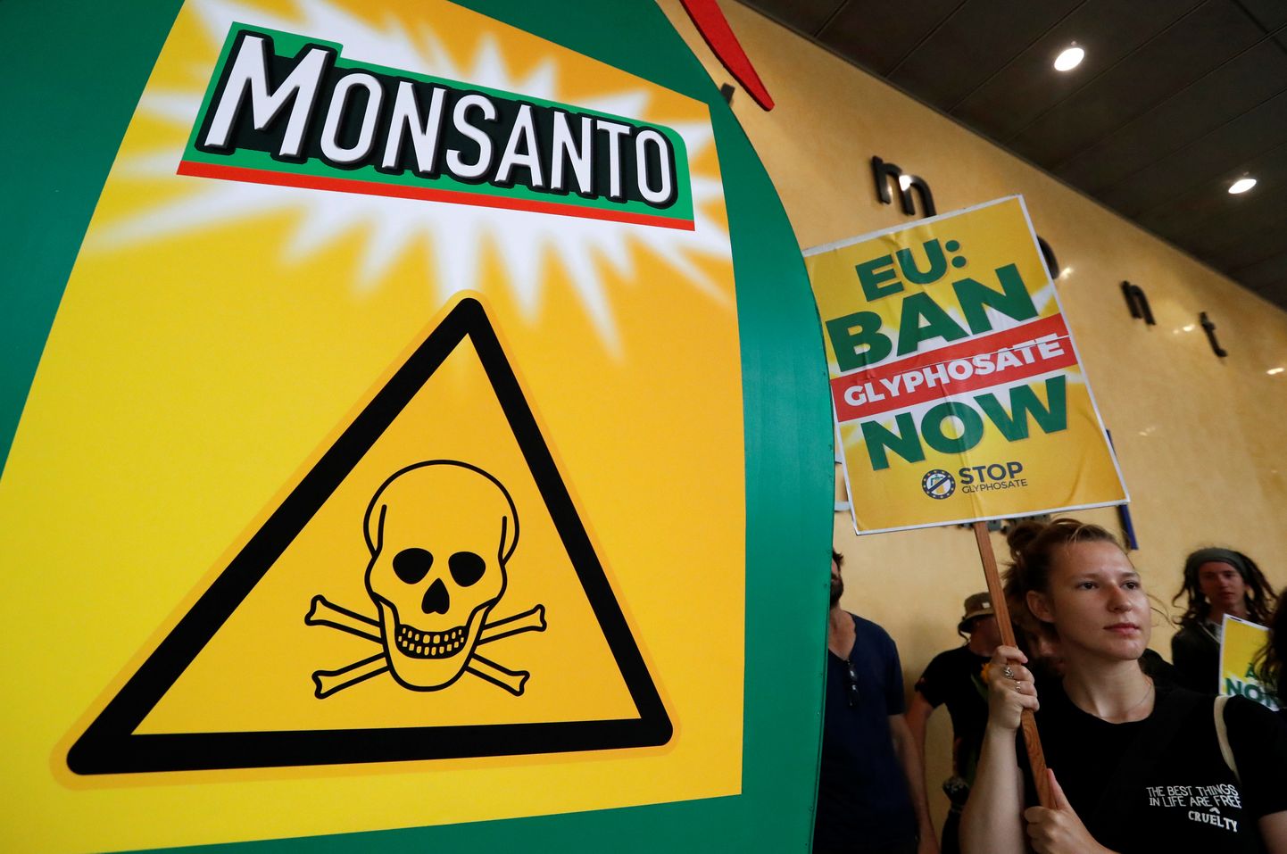 Monsanto güfosaadi vastane meeleavadus Brüsselis.