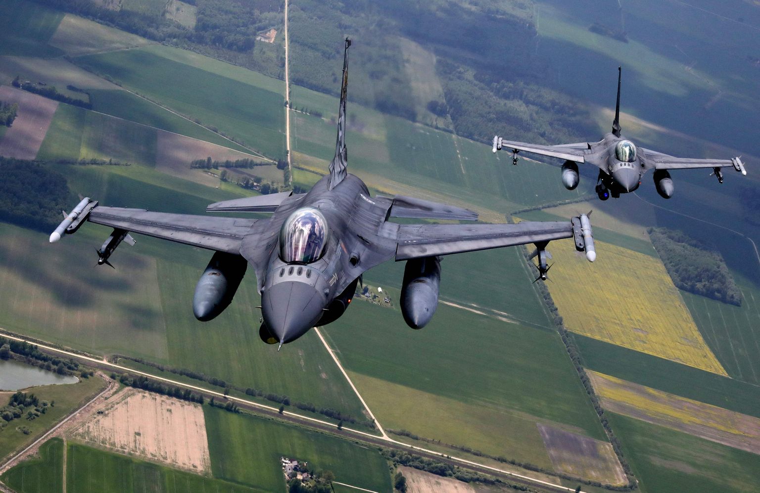 Portugali F-16 hävituslennukid. Foto on illustratiivne.