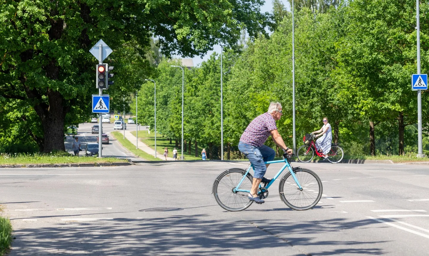 Jakobsoni tänaval asfalteeritakse sõiduradu, sealhulgas Valuoja oru ja Paala järve vahelisel viaduktil.