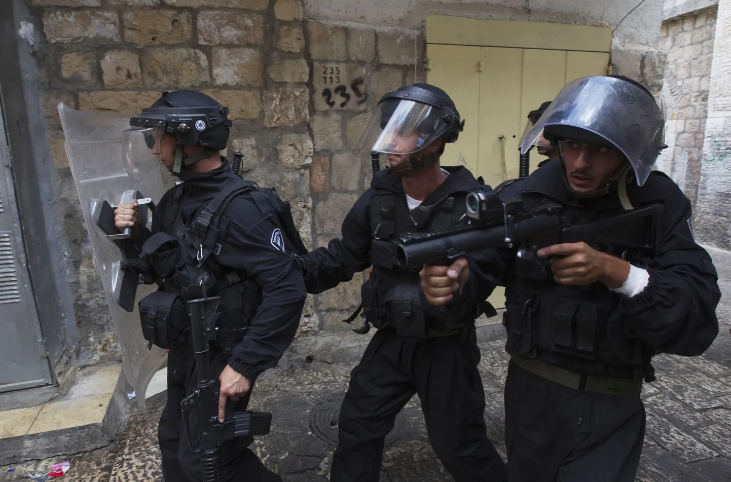 Iisraeli politsei eriüksuslased.