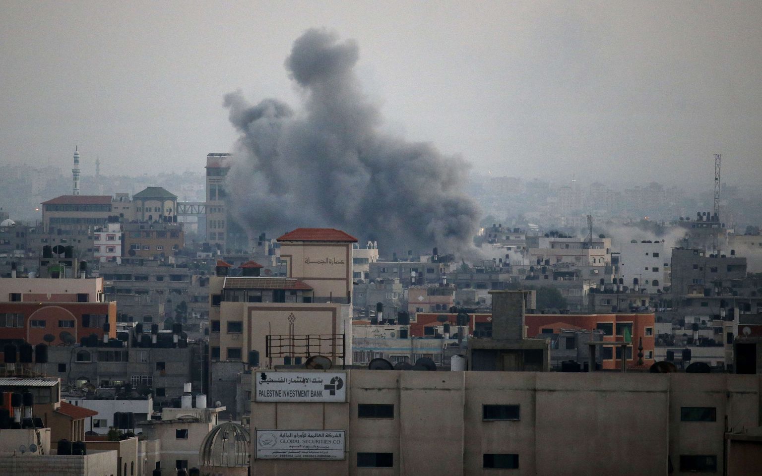 Iisraeli õhulöök Gazas.